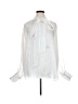 Unbranded 100% Polyester White Long Sleeve Blouse Size XL - photo 1