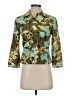 Ann Taylor LOFT 100% Cotton Print Green Jacket Size 0 - photo 1