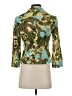 Ann Taylor LOFT 100% Cotton Print Green Jacket Size 0 - photo 2