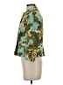 Ann Taylor LOFT 100% Cotton Print Green Jacket Size 0 - photo 5
