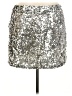 IDEALSANXUN 100% Polyester Metallic Silver Casual Skirt Size XXL - photo 1
