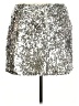 IDEALSANXUN 100% Polyester Metallic Silver Casual Skirt Size XXL - photo 2