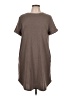 Cherish Solid Brown Casual Dress Size L - photo 1