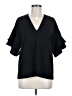 Zara Black Short Sleeve Blouse Size M - photo 1