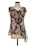 Energie 100% Polyester Blue Short Sleeve Blouse Size S - photo 1
