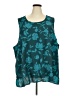 Torrid Teal Sleeveless Blouse Size 5X Plus (6) - photo 1