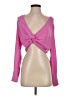 Only 100% Polyester Pink Long Sleeve Blouse Size S - photo 1