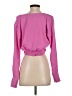 Only 100% Polyester Pink Long Sleeve Blouse Size S - photo 2