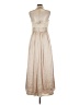 White by Vera Wang Tan Ivory Cocktail Dress Size 8 - photo 2