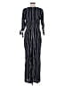 Wild Fable 100% Rayon Stripes Black Jumpsuit Size M - photo 2