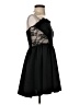 Blue Blush Solid Black Cocktail Dress Size S - photo 4