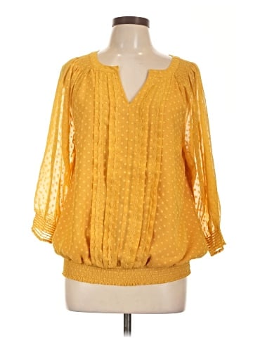 Christopher & Banks 3/4 Sleeve Blouse (view 1)
