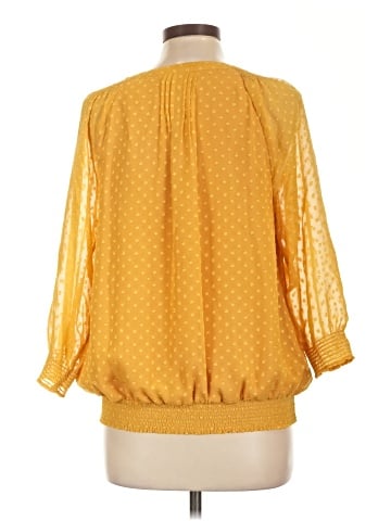 Christopher & Banks 3/4 Sleeve Blouse (view 2)