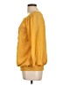 Christopher & Banks 100% Polyester Yellow 3/4 Sleeve Blouse Size L - photo 5