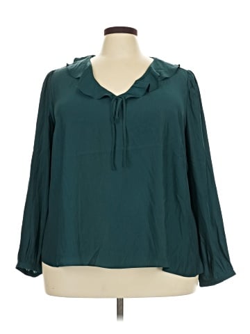 Rose + Olive Long Sleeve Blouse (view 1)