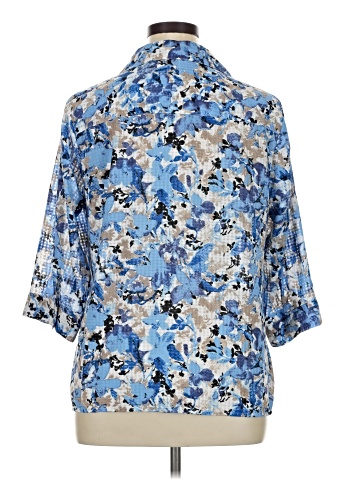 Notations 3/4 Sleeve Button-Down Shirt (view 2)