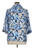 Notations Floral Blue 3/4 Sleeve Button-Down Shirt Size 1X - photo 2