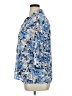 Notations Floral Blue 3/4 Sleeve Button-Down Shirt Size 1X - photo 5