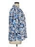 Notations Floral Blue 3/4 Sleeve Button-Down Shirt Size 1X - photo 4
