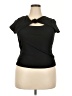 HAUTE FOX Black Short Sleeve Top Size 2X - photo 1