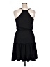 Unbranded Solid Black Casual Dress Size XL - photo 2