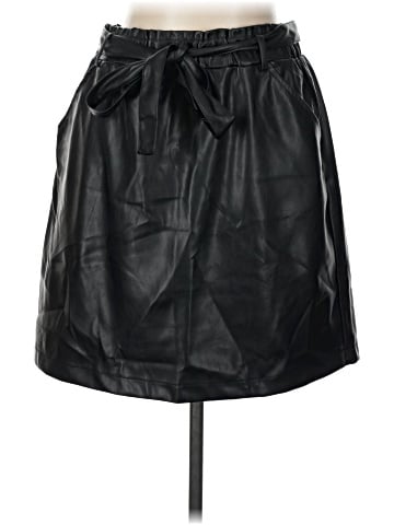 Grace & Lace Faux Leather Skirt (view 1)