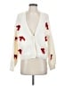 Luna Ivy 100% Polyester Ivory Cardigan Size S - photo 1