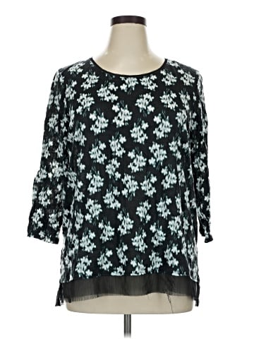 Simply Vera Vera Wang 3/4 Sleeve Blouse (view 1)