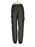 Shein Solid Green Cargo Pants Size L - photo 1