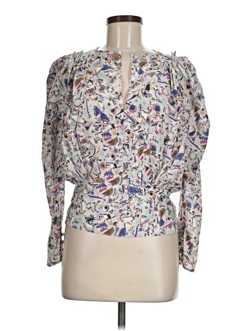 Isabel Marant 3/4 Sleeve Silk Top (view 1)