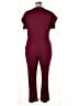 Express Solid Burgundy Jumpsuit Size XL - photo 2