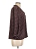 CeCe Houndstooth Burgundy 3/4 Sleeve Blouse Size L - photo 4