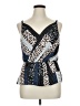 CAbi 100% Polyester Blue Sleeveless Blouse Size 14 - photo 1