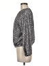 Vince Camuto Metallic Silver Long Sleeve Blouse Size M - photo 5