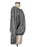 Vince Camuto Metallic Silver Long Sleeve Blouse Size M - photo 4