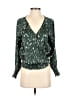 Hazel 100% Polyester Green Long Sleeve Blouse Size XS - photo 1