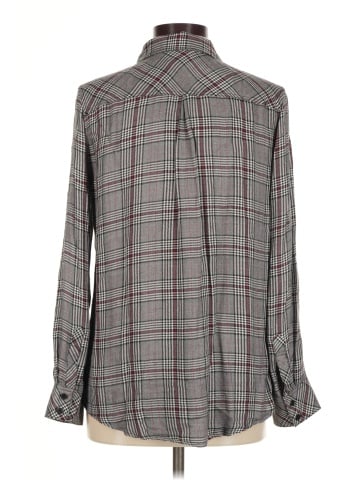 Cosmic Blue Love Long Sleeve Button-Down Shirt (view 2)