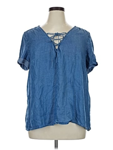 Lucky Brand Short Sleeve Blouse (view 1)