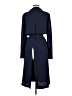 BCBGMAXAZRIA 100% Polyester Blue Trenchcoat Size M - photo 2