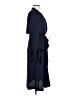 BCBGMAXAZRIA 100% Polyester Blue Trenchcoat Size M - photo 4