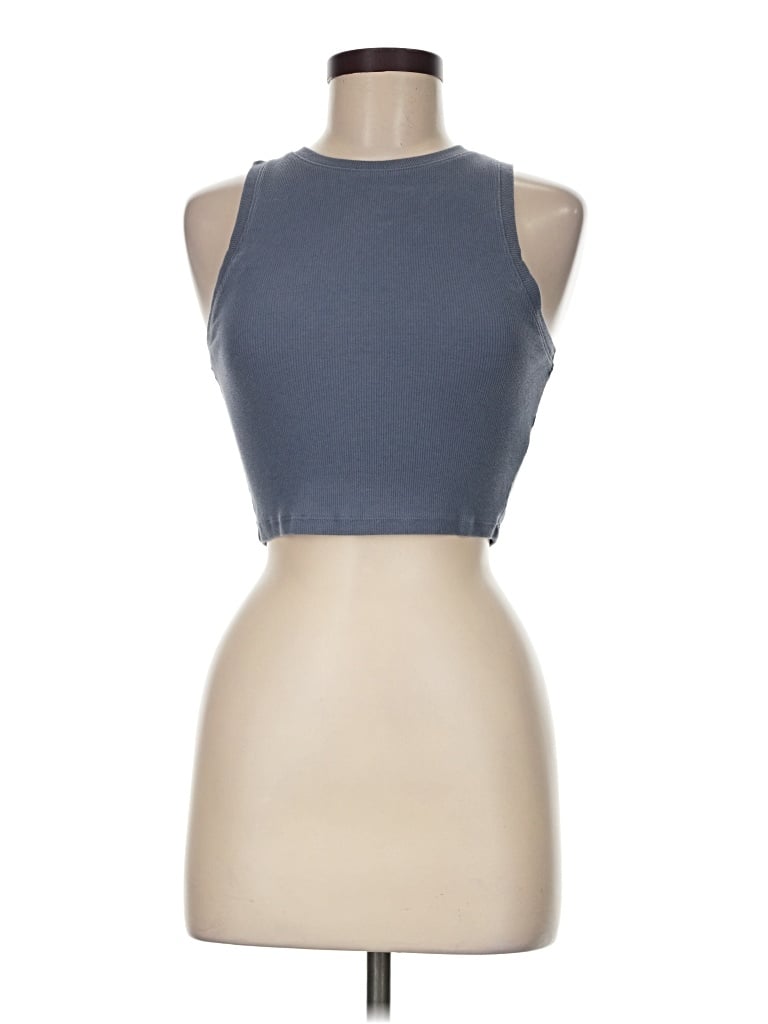 Pre-owned Hollister Tank Top Gray Halter Neckline Tops