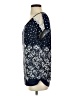 Agenda Stars Blue Short Sleeve Top Size S - photo 5
