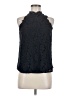 Olivia Grey Black Sleeveless Blouse Size M - photo 1