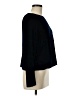 August Silk Black Pullover Sweater Size M - photo 4