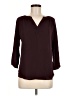 Soho 100% Polyester Burgundy 3/4 Sleeve Blouse Size M - photo 1