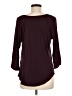 Soho 100% Polyester Burgundy 3/4 Sleeve Blouse Size M - photo 2