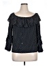 Sanctuary 100% Rayon Polka Dots Black 3/4 Sleeve Blouse Size L - photo 1
