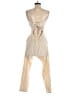 Japna Metallic Ivory Jumpsuit Size M - photo 2