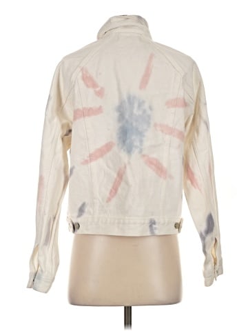 Madewell The Raglan Oversized Jean Jacket: Tie-Dyed Edition - back