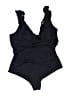 Cupshe Solid Black One Piece Swimsuit Size 3X - photo 1
